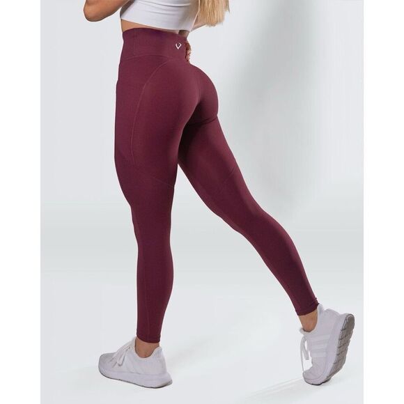 Violate the Dress Code NWT Desire Pocket Leggings in Maroon Size Small - Picture 2 of 10